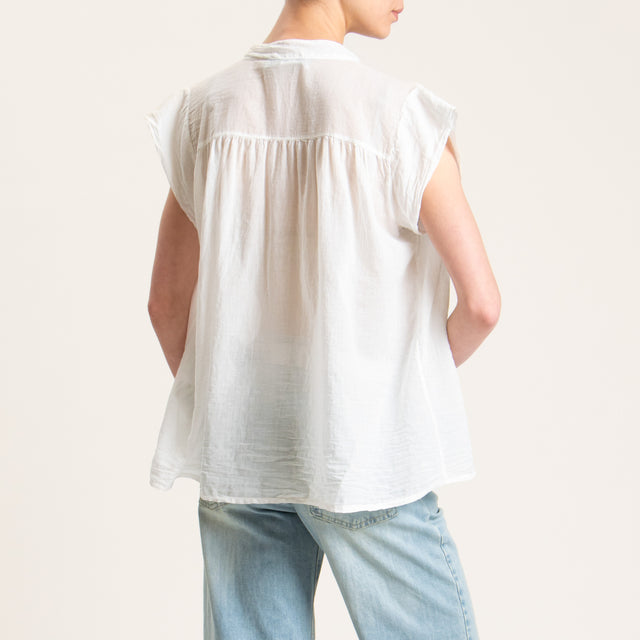 Haveone-Camicia mussola smanicata - latte