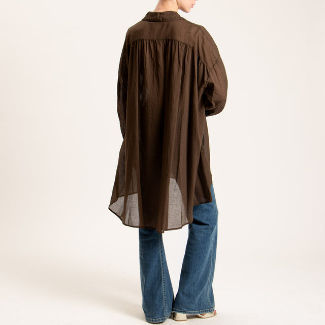 Haveone-Camicia mussola oversize - caffe'