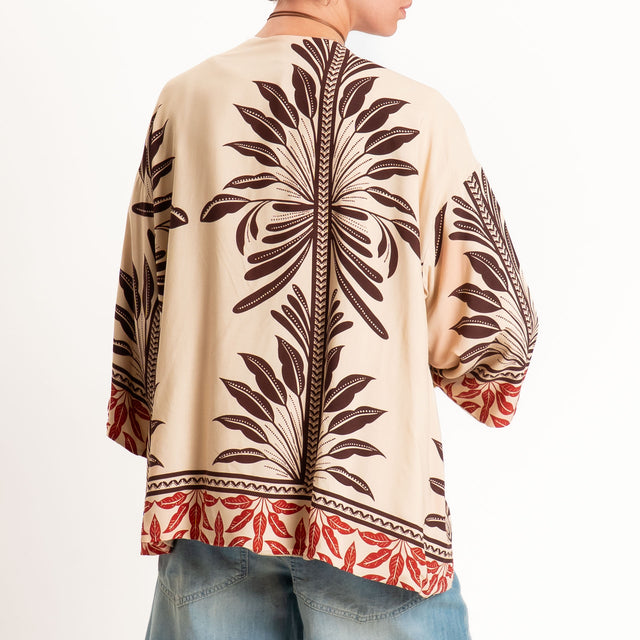 Haveone-Kimono fantasia - beige/moro/india