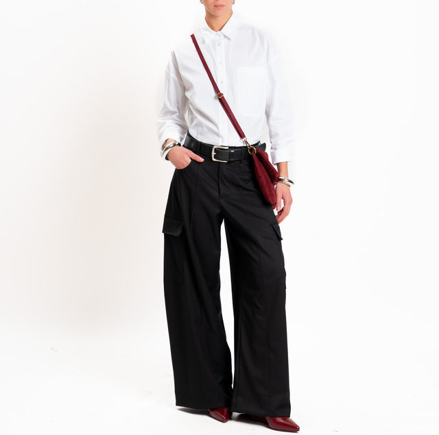 Haveone-Camicia con taschino - bianco