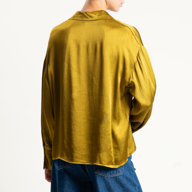 Haveone-Camicia viscosa goffrata - olio