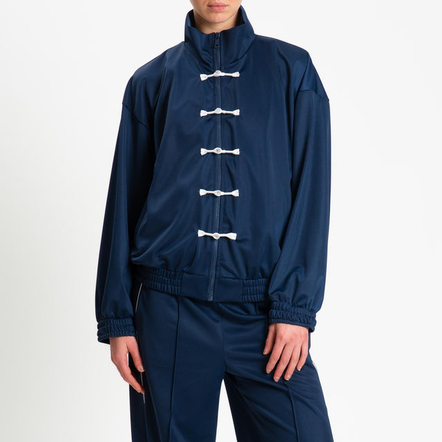 Haveone-Giacca acetata mandarin - blu