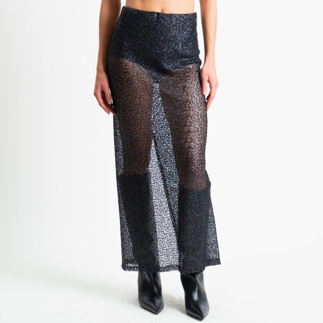 Haveone-Gonna paillettes - nero