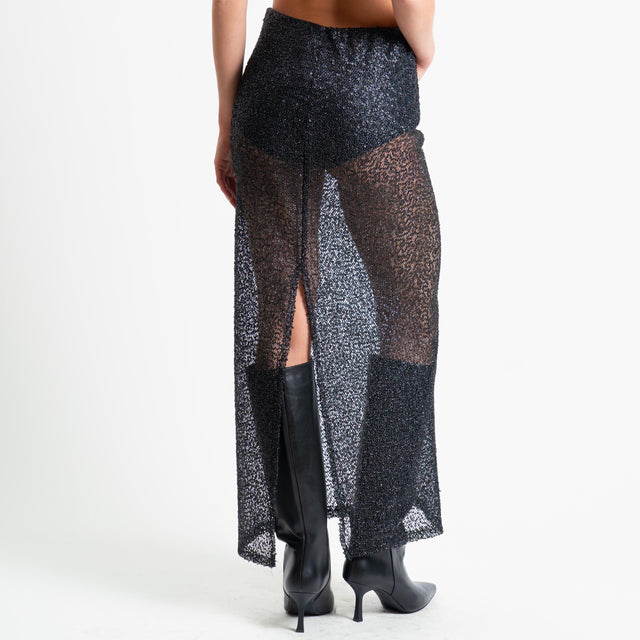 Haveone-Gonna paillettes - nero