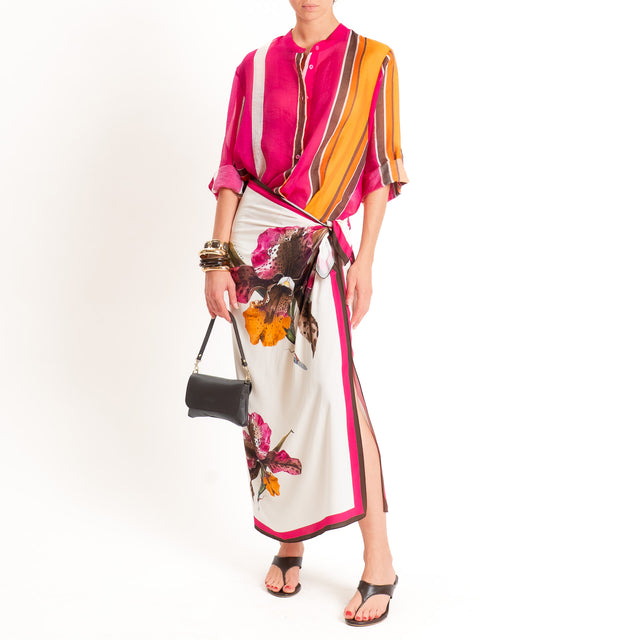 Haveone-Gonna pareo fantasia - fucsia/burro/moro