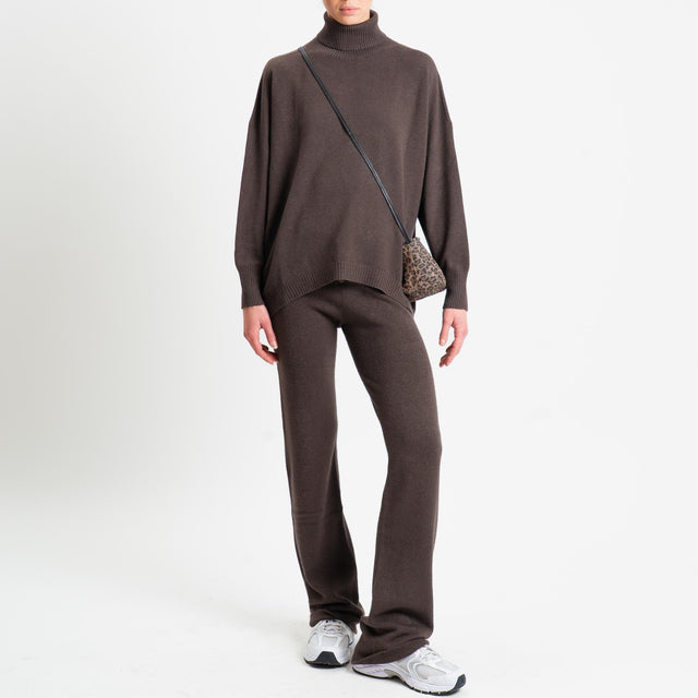 Haveone-Completo maglia e pantalone - cacao