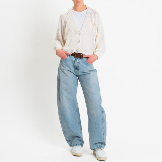 Haveone-Cardigan bottoni gioiello - calce