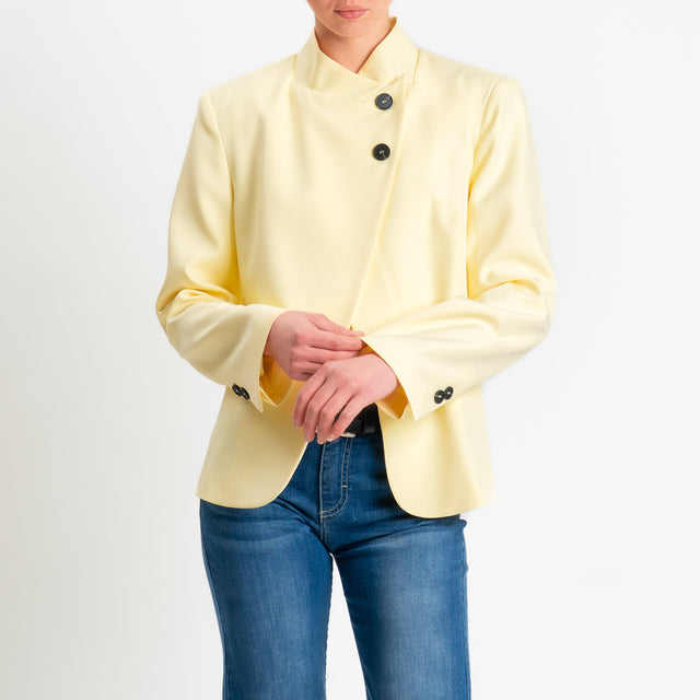 Haveone- Giacca chiusura asimmetrica - giallo