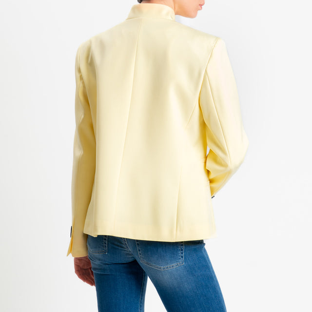 Haveone- Giacca chiusura asimmetrica - giallo