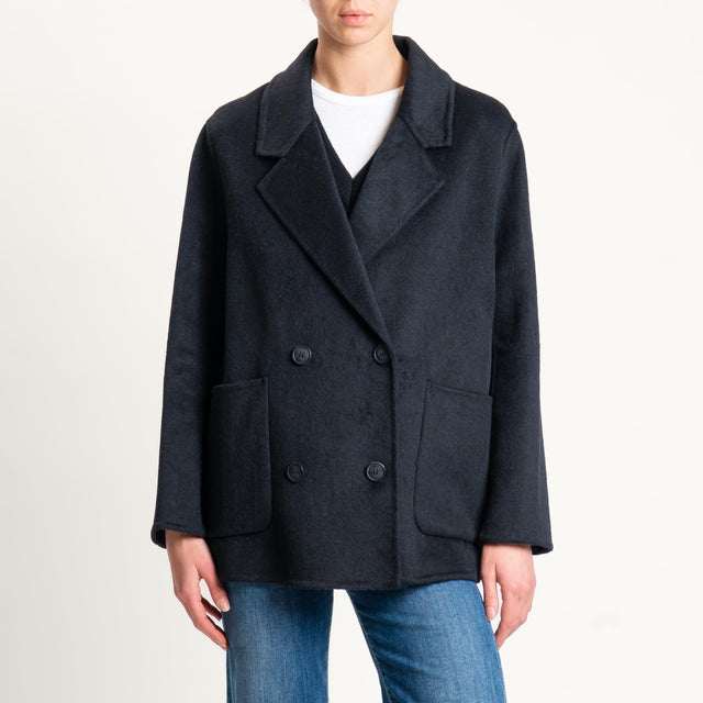 Haveone-Giacca cappotto doppiopetto hand made - nero