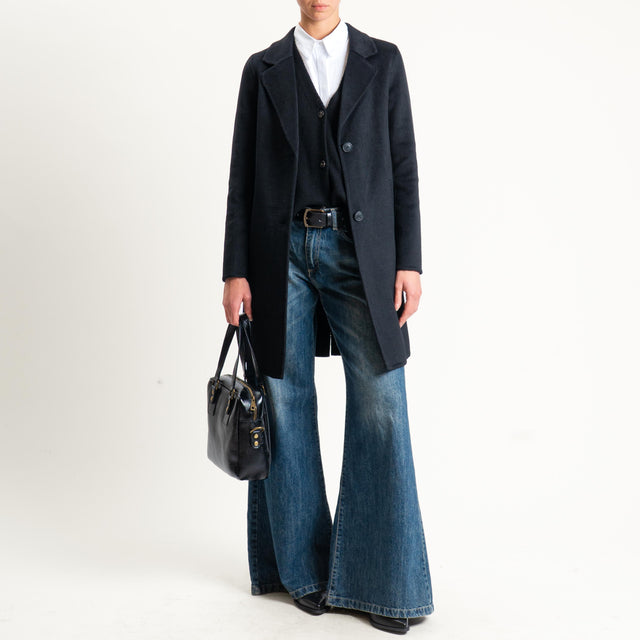 Haveone-Cappotto hand made misto lana - nero