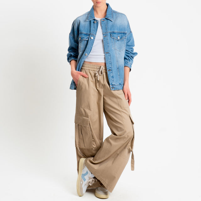 Haveone-Giacca over in denim - denim chiaro