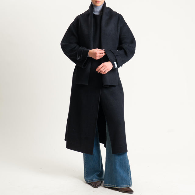 Haveone-Cappotto hand made misto lana - nero