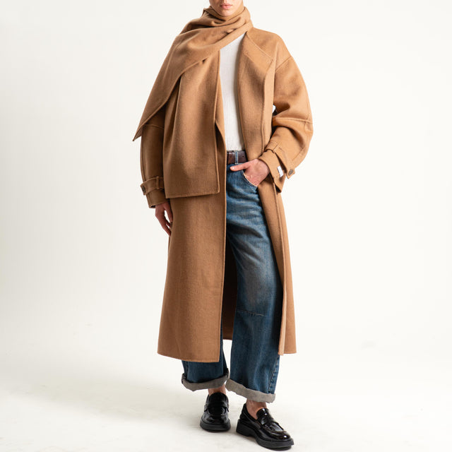 Haveone-Cappotto hand made misto lana - cammello