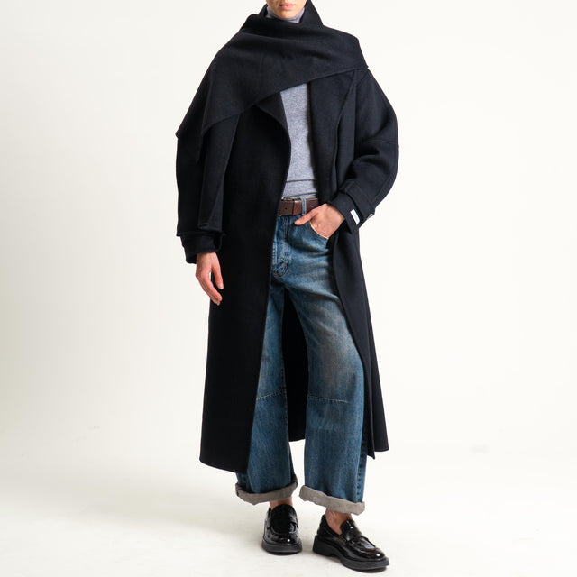 Haveone-Cappotto hand made misto lana - nero