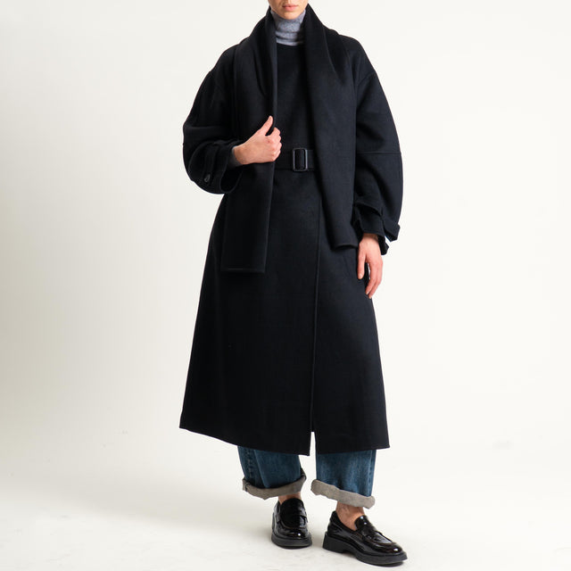 Haveone-Cappotto hand made misto lana - nero