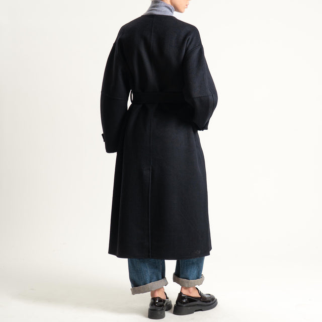 Haveone-Cappotto hand made misto lana - nero