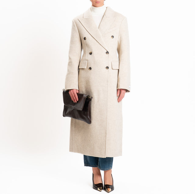 Haveone-Cappotto HAND MADE MISTO LANA doppiopetto - avena