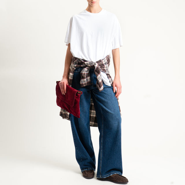 Haveone-Camicia check flanella - moro/bordeaux