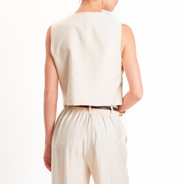 Haveone-Completo gilet + pantalone - burro