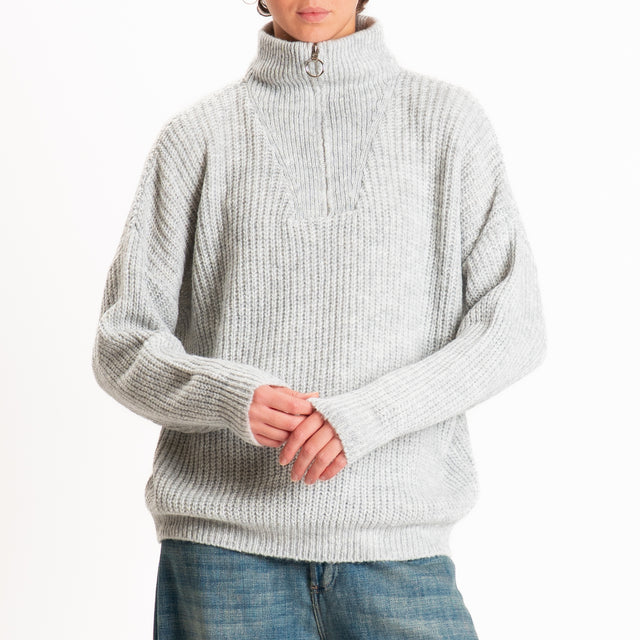 Haveone-Maglia jumper misto lana - perla
