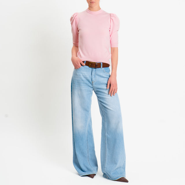 Haveone-Maglia manica sbuffo - rosa