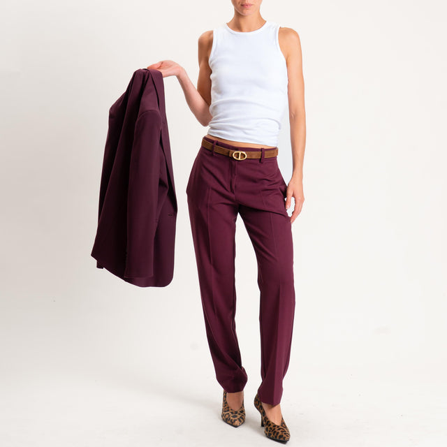 Haveone-Pantalone slim fit - amarone