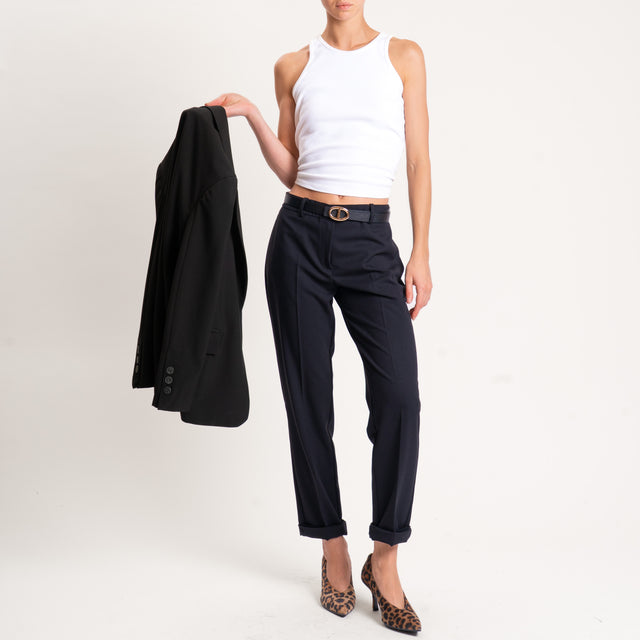Haveone-Pantalone slim fit - nero