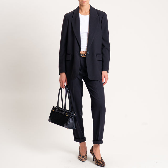Haveone-Pantalone slim fit - nero