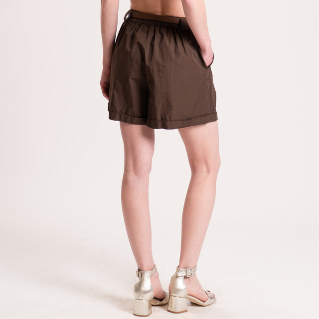 Haveone-Shorts popeline cotone cotone light - caffe'