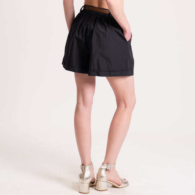 Haveone-Shorts popeline cotone cotone light - nero
