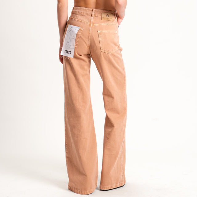 Haveone-Pantalone TOKYO wide leg - miele