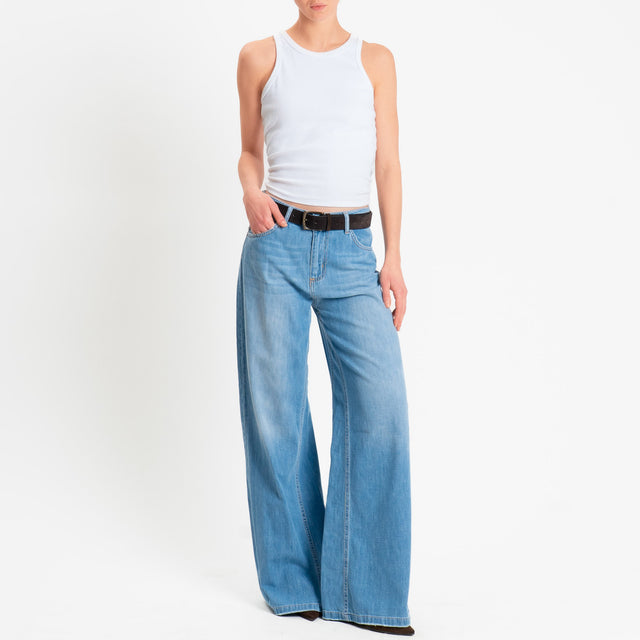 Haveone- Jeans KETTY wide leg - denim chiaro