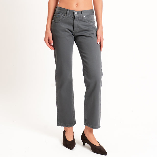 Haveone-Pantalone LILY straight fit - antracite