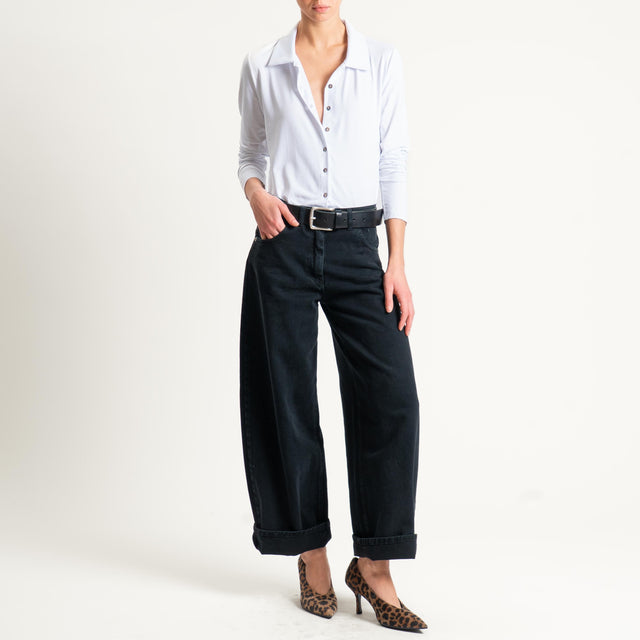 Haveone-Jeans BELLA wide leg - nero