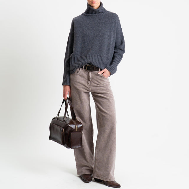 Pantalones de pana Haveone-500-line - barro