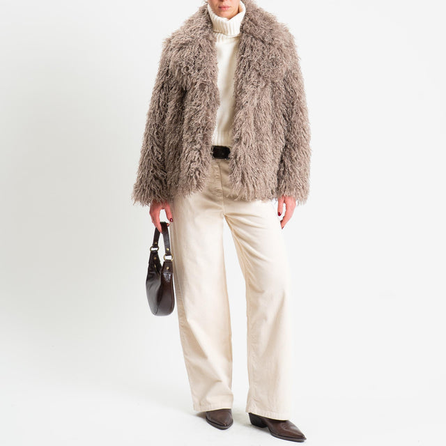 Haveone-Pantalone BELLA velluto 500 righe - burro