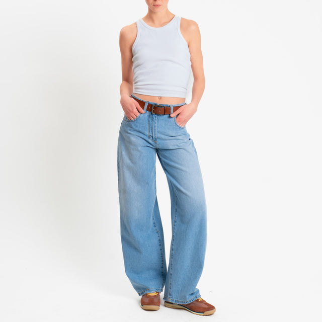 Haveone-Jeans BELLA wide leg - denim chiaro