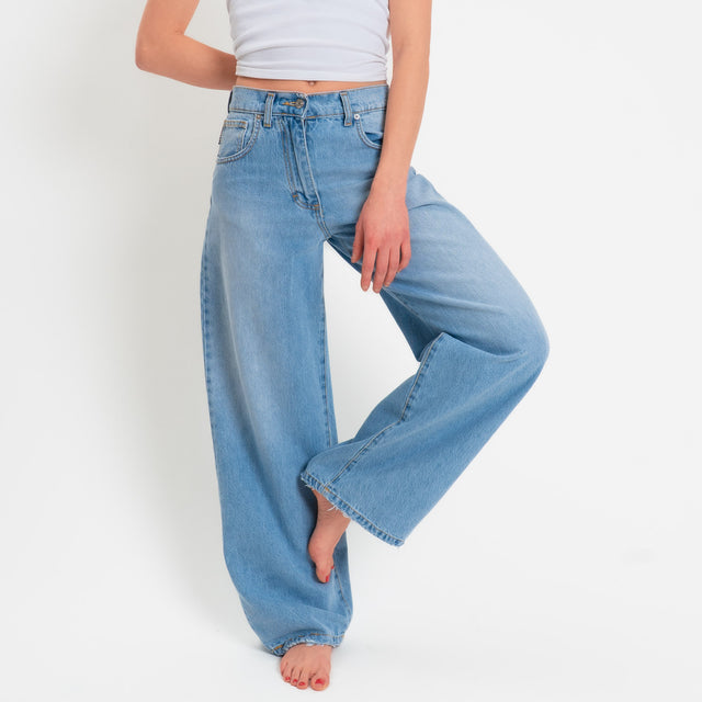 Haveone-Jeans BELLA wide leg - denim chiaro