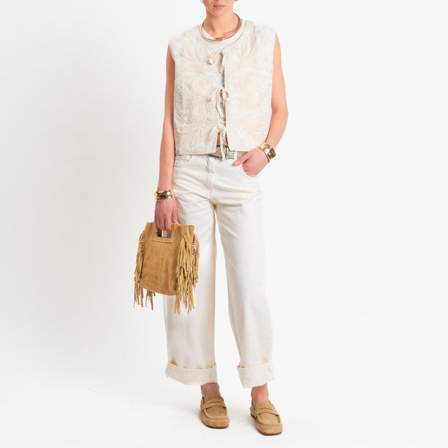 Haveone-Jeans BELLA wide leg fit - burro