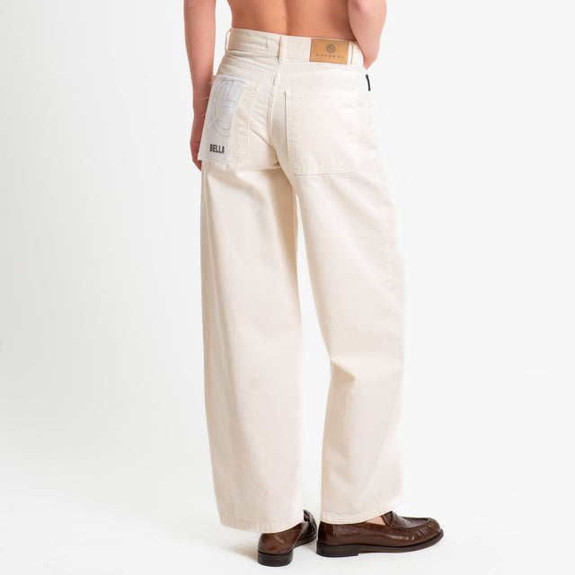 Haveone-Jeans BELLA wide leg fit - burro