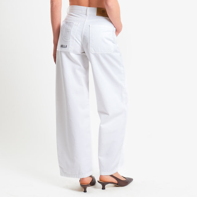 Haveone-Jeans BELLA wide leg fit - Bianco