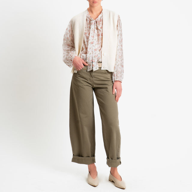 Haveone-Jeans BELLA wide leg fit - salvia