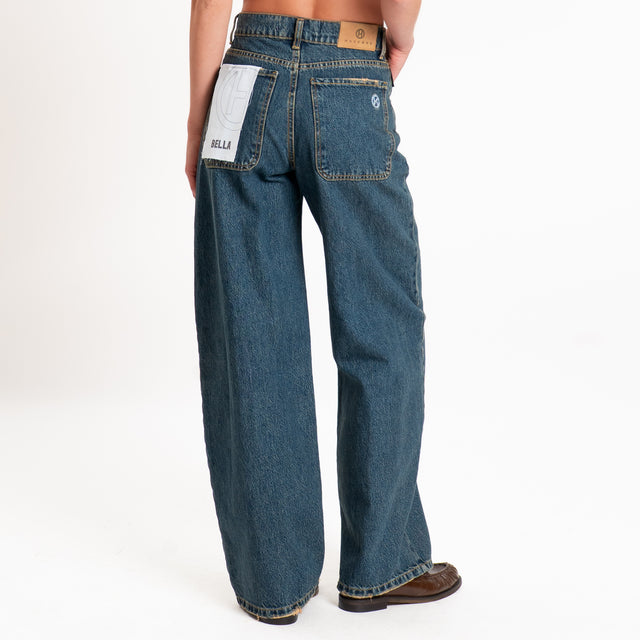 Haveone-Jeans BELLA wide leg fit - denim