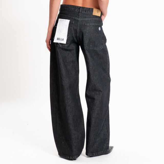 Haveone-Jeans BELLA wide leg fit - denim nero