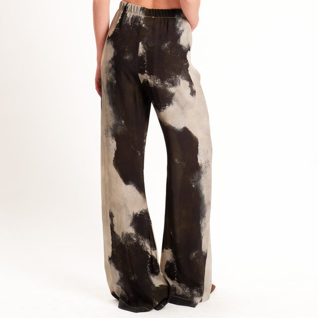 Haveone-Pantalone bootcut fantasia - sand/moro