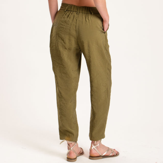 Haveone-Pantalone tessuto modal fibra naturale - militare
