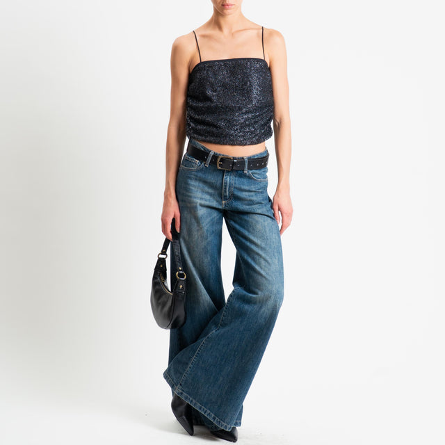 Haveone-Top paillettes - nero