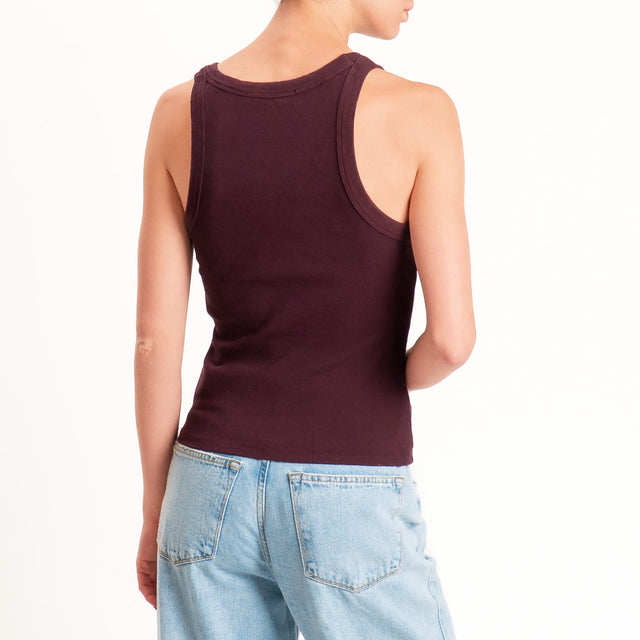 Haveone-Top a costine - burgundy