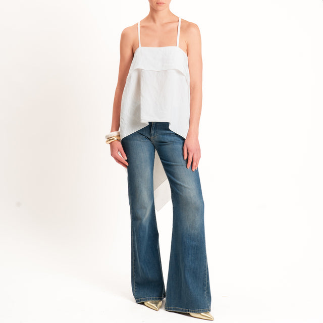 Haveone-Top tessuto modal - bianco